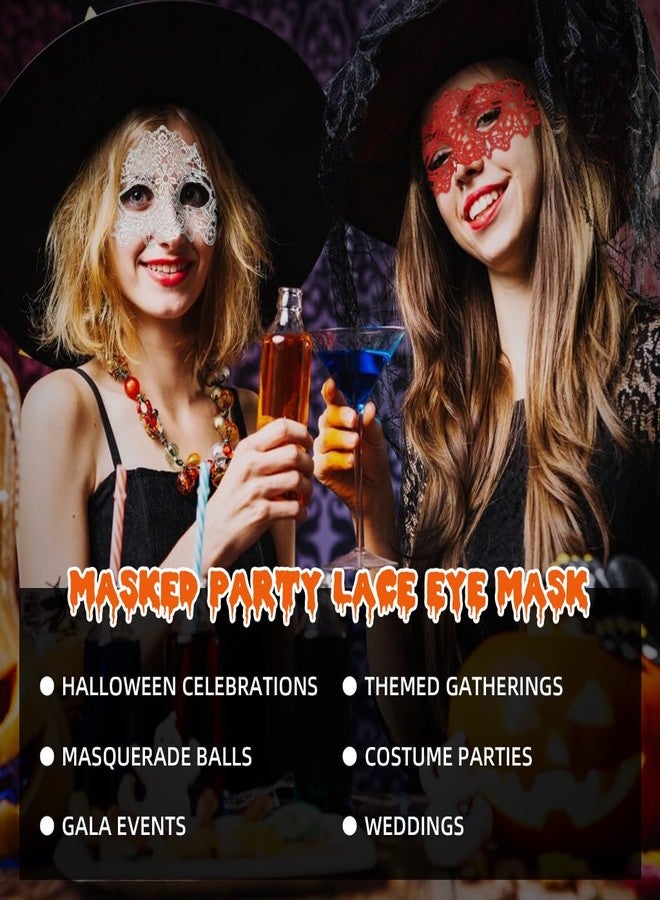 PATPAT® Masquerade Mask for Women 3 PCS Party Lace Masks Adult Half Face for Masquerade Proms Venetian Mardi Gras Halloween Cosplay Dressing Up Accessories - Image 5